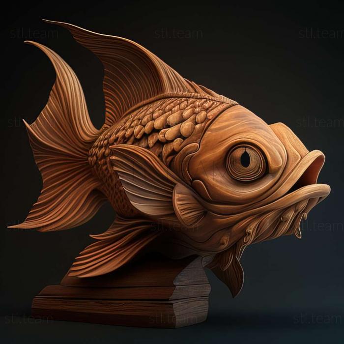 3D model Stargazer fish fish (STL)